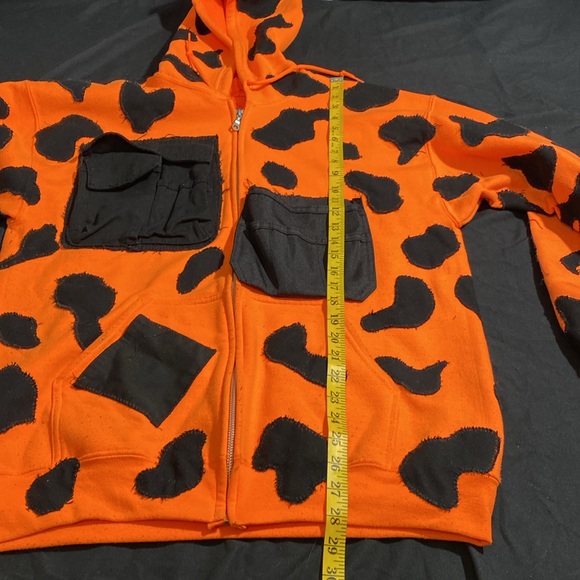 1 of 1 Custom Patchwork Zip-Up Hoodie - Picture 11 of 13